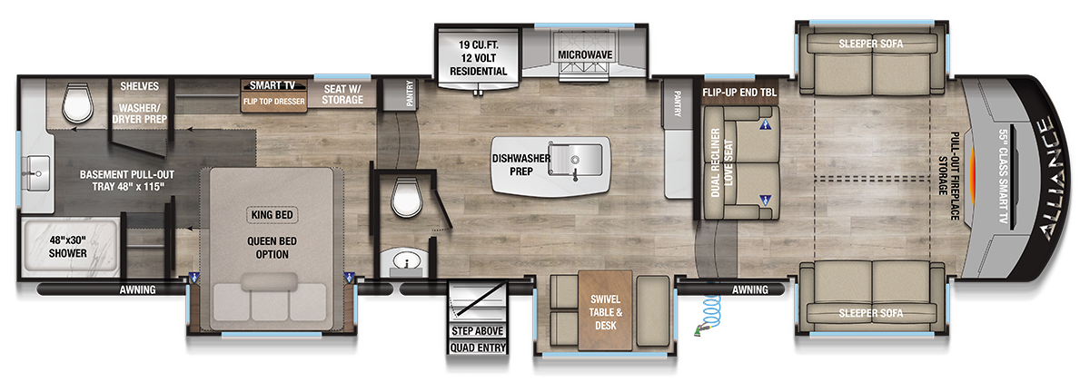 Paradigm 385FL Floorplan