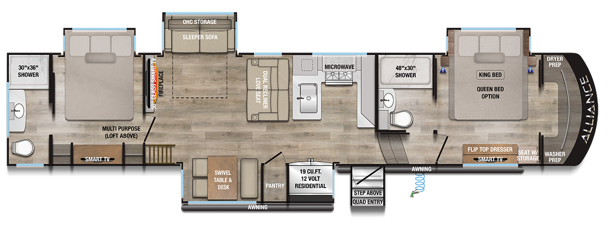 Paradigm 395DS Floorplan