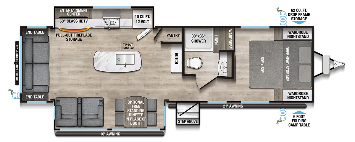 Delta 292RL Floorplan
